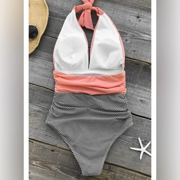 NWT Cupshe One Piece Swimsuit Size Medium - Picture 4 of 10